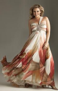 15 opciones de hermosos vestidos de fiesta para gorditas estampados (5)