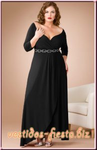 12 Vestidos de fiesta negros para mujeres gorditas (4)