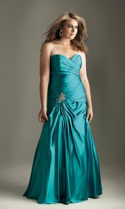 10 vestidos de fiesta para gorditas azul turquesa (2)